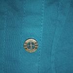 EGO  LP Kurta Smocked Cotton Dress Petite in Turquoise Gold Paint Petite Photo 2