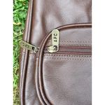 Amerti Leather Backpack Brown Drawstring‎ Flap Buckle APC Zipper Small Purse Photo 2