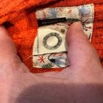 Anthropologie  Akemi + Kin Sweater XS Orange Waffle Knit Wrap Cardigan Fall Women Photo 2