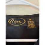 Alex Kim Multicolor Embroidered Patchwork Button Front Jacket Blue Women Medium Photo 4