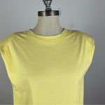 Aritzia  Babaton Padded Pale Yellow Shirt Photo 2