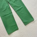 Farm Rio  Green Straight Pleat Pants NWOT Women's Size 27 W29 Cotton High Waist Photo 7