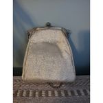 Vintage 1950s 1960s Gold Metallic Fabric Evening Bag Purse Pocketbook Photo 2