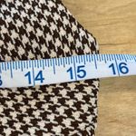 Mustard Seed Womens Houndstooth Sweetheart Neck Button-Up Vest Brown Small NWT Photo 6