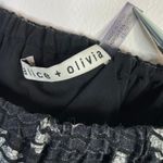 Alice + Olivia  Rowen Tiered Long Sleeve Floral Mini Dress Black Cream womens XS Photo 5