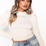 Glamorous Purple Puff Sleeve Top Photo 3