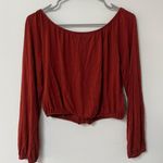 The Hanger Off The Shoulder Top Orange Size M Photo 1