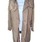 Anthropologie x Moth Carrie Belted Trench Coat Size X-Small Open NO BELT Photo 4