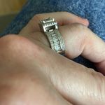 Cubic Zirconia Ring Size 7 Silver Photo 3