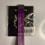 BaubleBar New Gold Tone Clear Rhinestones Farah Ear Crawlers Earrings Photo 4