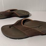 Abeo brown flip flop sandal shoe women size 7 Photo 0