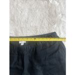 J.Jill 100% Linen Pants Womens Large Black Seersucker Ankle Length Photo 8