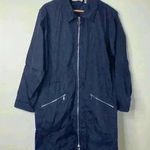 Diane Von Furstenberg  blue rainCoat windbreaker Photo 0