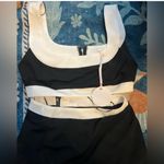 NEW MORE TO COME Jeyne Skirt Set in Black & White Photo 5