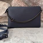 Coach Signature Chain Crossbody Bag COLOR: Navy / Pewter Photo 0