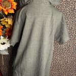 Doe & Rae ✅3/$30✅ NWT  Olive Green Marble Lace-Up Neck Short Sleeve Hooded Top | MEDIUM | Photo 8