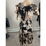 Enfocus Studio En Focus Size 8 Woman's‎ Black Multicolor print Dress Photo 1