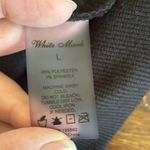 White Mark black velour zip up hoodie with gold zipper L Size L Photo 2