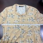 Anthropologie Caara Yellow Floral Tie-Waist Midi Dress Medium Spring Picnic Chic Cottagecore M Photo 8