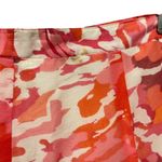 Coldwater Creek  Women A Line Skirt PXL Pink Orange Whimsical Floral Silk‎ Blend Photo 5