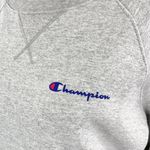 Champion New Logo Fleece Classic Crewneck Sweatshirt Heather Grey Photo 5