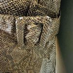 NANUSHKA Lorena Belted Snakeskin Print Vegan Mini Dress Size Small Photo 8