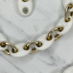 Vintage White Plastic Gold Tone Chain Link Belt Extra Small/Small (XS/S) ✨ Photo 8