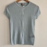 J.Crew New ribbed featherweight cashmere T-shirt in Fresh Air, Size Small Photo 1