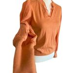 SIAMI MILANO light knit sweater with chiffon blouse sleeve ruffled colla small Photo 0