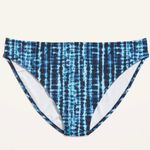 Old Navy Blue Shibori Tie-Dye Bikini Swim Bottoms Sz 1X Photo 2