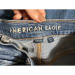 American Eagle Super High Rise Baggy Straight Jean Size 6 Blue Photo 5