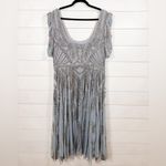 Mac Duggal NEW  Plus Size Silver A5434 Beaded Dress, Size 16, MSRP $498 Photo 11