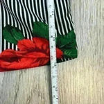 Polly & Esther  Striped Floral Cropped Top Size Small Photo 8