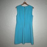 Diane Von Furstenberg  Carrie Sleeveless Sheath Dress Teal Green Blue Size 12 Photo 2