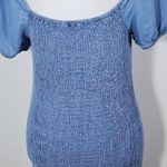 Love Tree Blue Chambray Mini Bodycon Dress Size Medium Blue Bodycon Denim Dress Photo 5