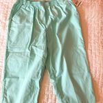 Breckenridge Light Blue Twill Capri Pants Size 16 Petite Photo 0