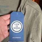 Life is Good NWT Butterfly Happy LS Hooded Crusher Lite Moss Green Size Medium Photo 8