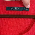Ralph Lauren Lauren ‎ Lace Up Pullover Knit Long Sleeve Sweater Size Large Photo 2