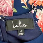 Lulus In the Garden Navy Blue Floral Print Romper Dress Size M Photo 10