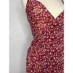 Womens Romantic Wrap Floral Cami Dress Red Spring Vacation Summer Small/Medium Photo 7