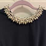 Navy Dress with Pearl Embellishments Blue Size 8 Photo 2