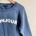 Whistles Bonjour Logo Sweatshirt Blue size Small Photo 5
