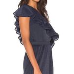Capulet Revolve  Vanessa Navy Ruffle One Shoulder Top, NWT, Small, MSRP $158 Photo 2