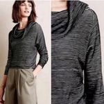 Dolan Left Coast Black Ribbed Off Shoulder Cowl Neck Sweater Size L Photo 1