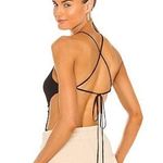 H:ours  Lauren Black Strappy Bodysuit Sz S Photo 0