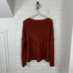 Smartwool Burnt Orange Merino Wool Blend Cable Knit Sweater Size L Photo 9