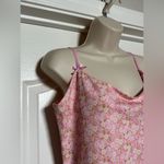 Forever 21 NWT Pink Bow Floral Coquette Spaghetti Strap Women’s Cute Tank Top Photo 2