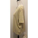 Savvy Sport  Top Short Sleeve Stripe Pullover Yellow Size‎ 2X Woman's Gray Photo 4