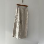 Reformation Ethan Linen Tan Pants XS Photo 2