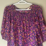 Terra & Sky  Blue / Purple / Pink Blouse 1/2 Sleeve Size 2X Photo 5